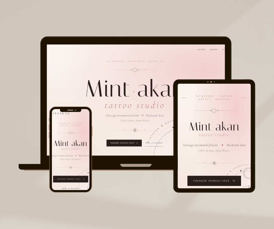 Site vitrine Mintakan — tatoueuse Béziers